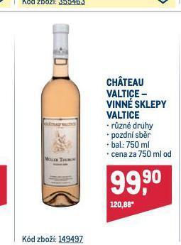 Makro Chateau valtice nabídka