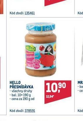 Makro Hello přesnídávka nabídka