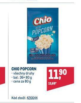 Makro Chio popcorn nabídka