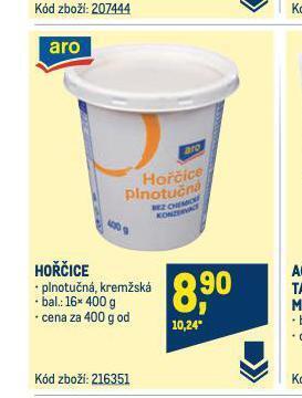 Makro Hořčice nabídka