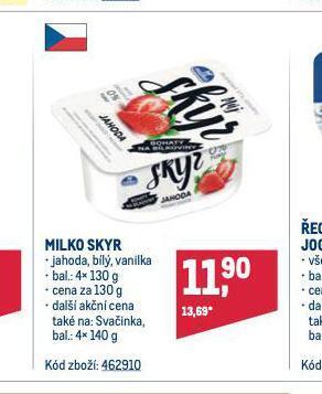 Makro Milko skyr nabídka