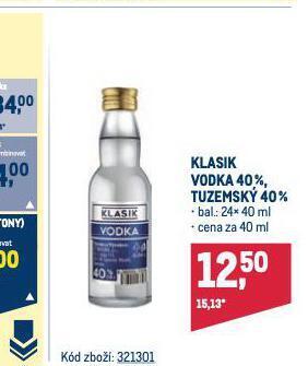 Makro Klasik vodka nabídka