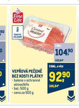 Makro Vepřová pečeně bez kosti nabídka