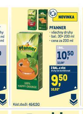 Makro Pfanner nabídka