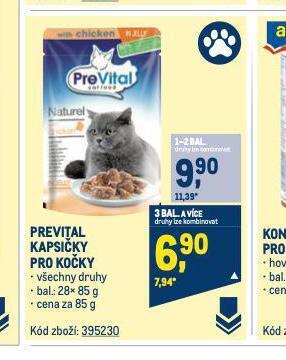 Makro Prevital kapsičky pro kočky nabídka