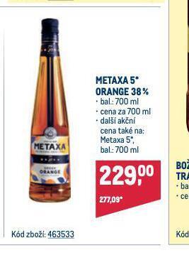 Makro Metaxa 5* nabídka