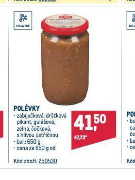 Makro Polévky nabídka