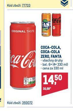 Makro Coca-cola zero nabídka