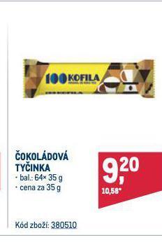 Makro Čokoládová tyčinka nabídka