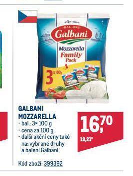 Makro Galbani mozzarella sýr nabídka