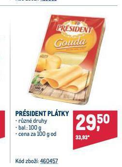 Makro Président sýr nabídka