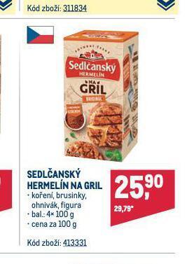 Makro Sedlčanský hermelín na gril nabídka