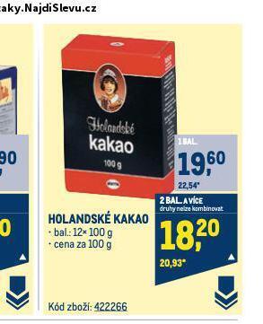 Makro Holandské kakao nabídka