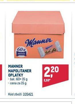 Makro Manner oplatky nabídka
