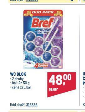 Makro Bref wc blok nabídka