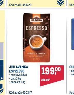 Makro Káva jihlavanka nabídka