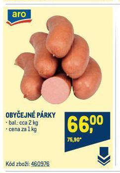 Makro Obyčejné párky nabídka