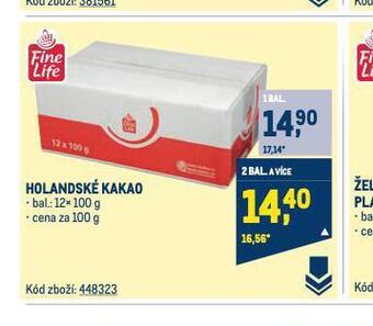Makro Holandské kakao nabídka