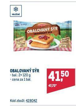 Makro Obalovaný sýr nabídka