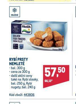 Makro Rybí prsty nemleté nabídka