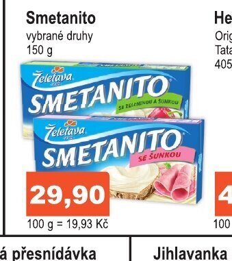 COOP DISKONT Smetanito nabídka