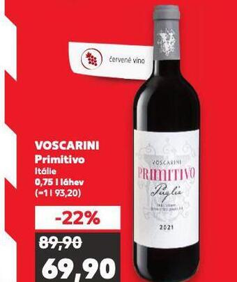 Kaufland Voscarini primitivo nabídka