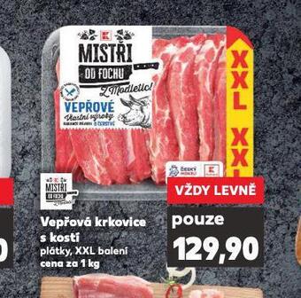 Kaufland Vepřová krkovice s kostí nabídka