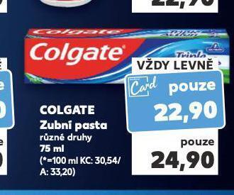 Kaufland Colgate zubní pasta nabídka