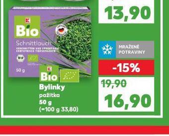 Kaufland Bio bylinky nabídka