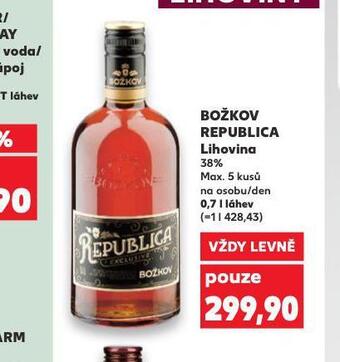 Kaufland Božkov republica nabídka