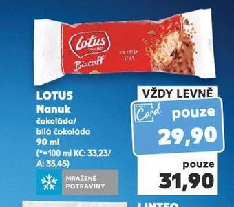 Kaufland Lotus nanuk nabídka