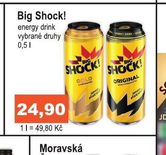 COOP DISKONT Big Shock! energy drink nabídka