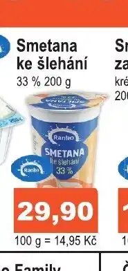 COOP DISKONT Smetana ke šlehání nabídka