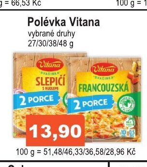 COOP DISKONT Polévka Vitana nabídka