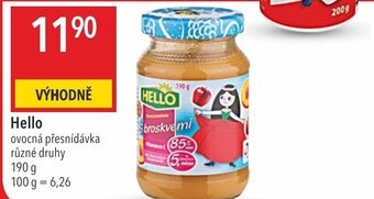 Globus Hello ovocná přesnídávka nabídka
