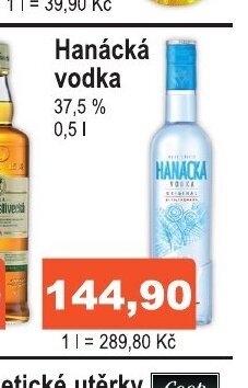 COOP DISKONT Hanácká vodka nabídka