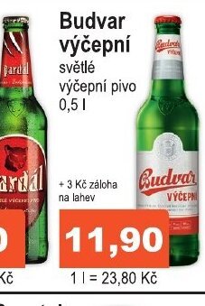 COOP DISKONT Budvar výčepní nabídka