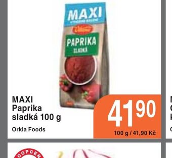 Coop hb MAXI Paprika sladká 100 g nabídka