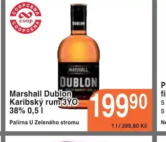 Marshall Dublon Karibský rum 3YO 38% 0,5 1