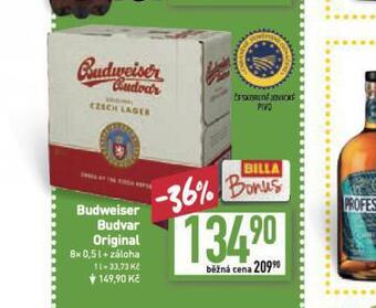 Billa Pivo budweiser budvar original nabídka