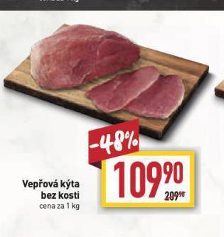 Billa Vepřová kýta bez kosti nabídka