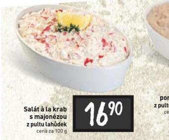 Billa Salát á la krab s majonézou nabídka