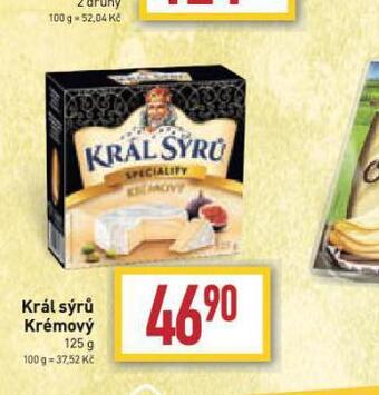 Billa Král sýrů krémový nabídka