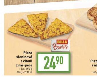 Billa Pizza slaninová s cibulí nabídka
