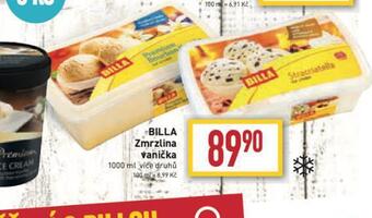 Billa Billa zmrzlina vanička nabídka