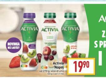 Billa Activia nápoj nabídka