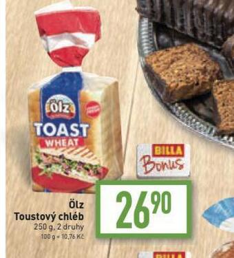 Billa Ölz toustový chléb nabídka