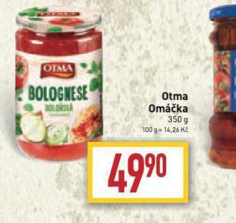 Billa Otma omáčka nabídka