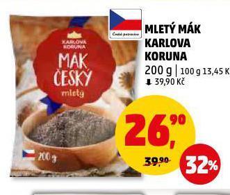 Penny Market Mletý mák nabídka