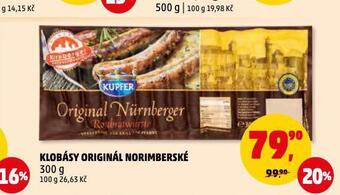 Penny Market Klobásy originál norimberské nabídka